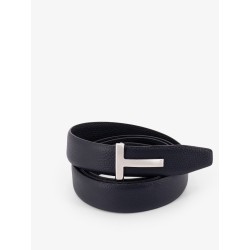 Hammered leather belt