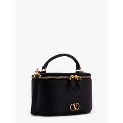 Leather Vanity bag with VLogo Signature