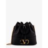 Leather bucket bag with VLogo Signature
