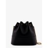 Leather bucket bag with VLogo Signature