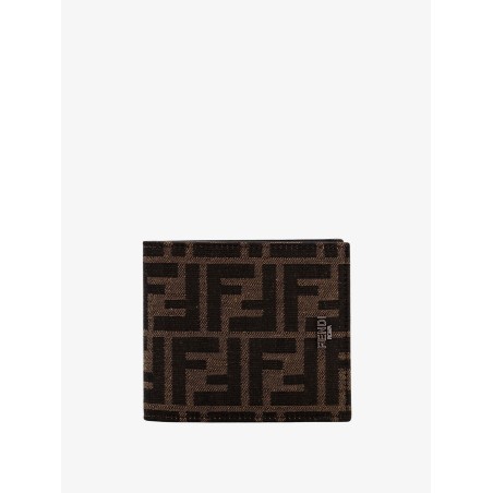 Bifold wallet in FF jacquard fabric