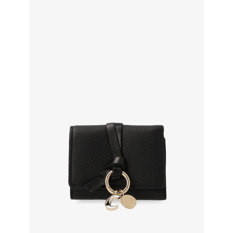 Alphabet leather wallet