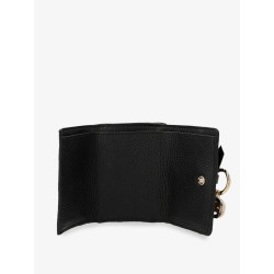 Alphabet leather wallet