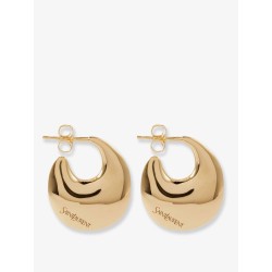 Brass earrings with gold finishes