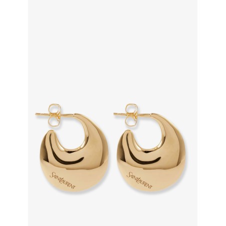 Brass earrings with gold finishes