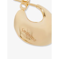 Brass earrings with gold finishes