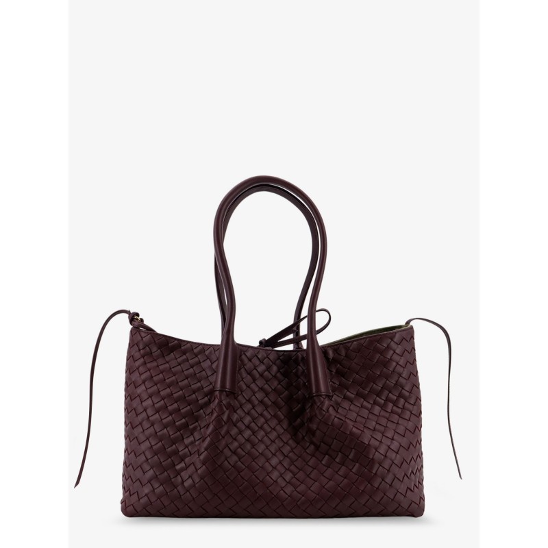 Pinacoteca leather handbag with Intrecciato motif