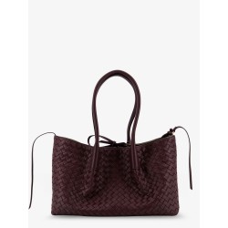 Pinacoteca leather handbag with Intrecciato motif