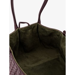 Pinacoteca leather handbag with Intrecciato motif