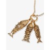 River brass necklace