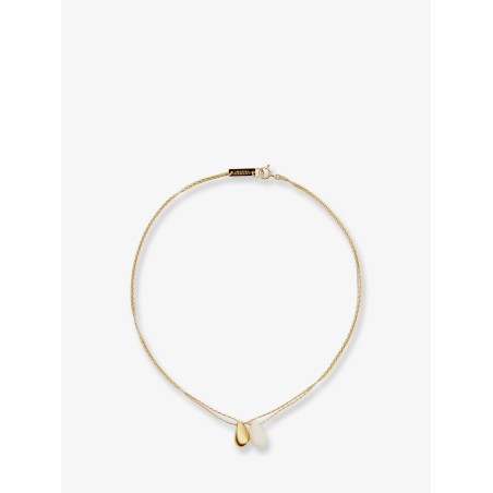 Brass necklace with gold finishes