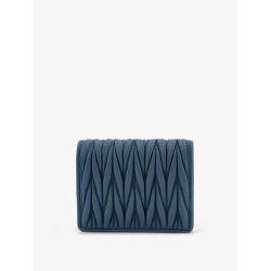 Quilted leather wallet