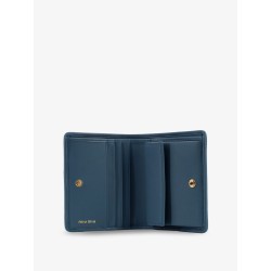 Quilted leather wallet