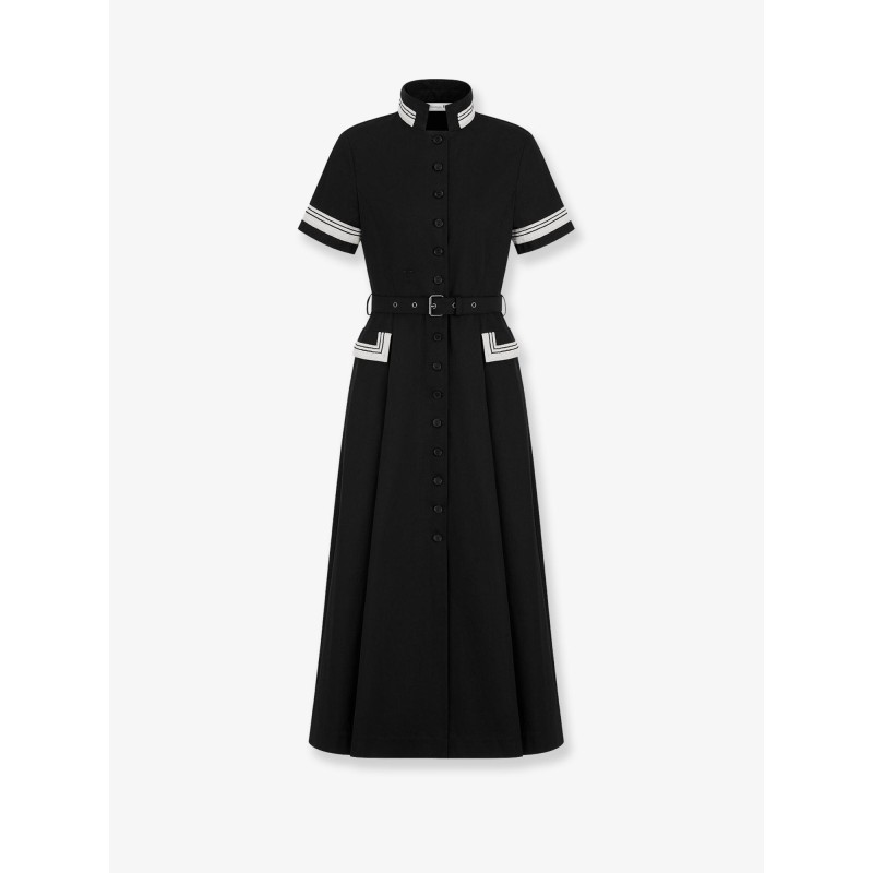Long cotton shirt dress