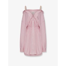 Striped cotton shirt dress