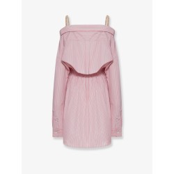 Striped cotton shirt dress