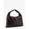 Hop leather shoulder bag with woven effect