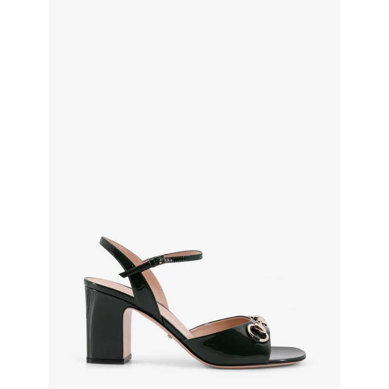 Patent leather sandals
