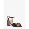 Patent leather sandals