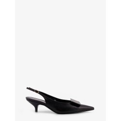 Signature leather pumps