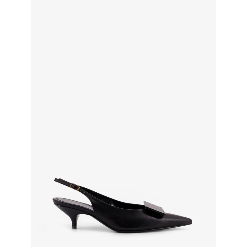 Signature leather pumps