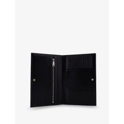 Leather clutch bag with Intrecciato motif