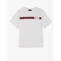 Cotton t-shirt with printed logo on the front