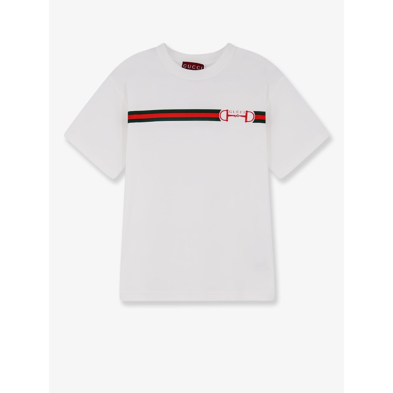 Cotton t-shirt with printed logo on the front