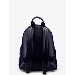 Suede backpack with maxi zip on the front