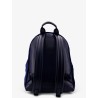 Suede backpack with maxi zip on the front