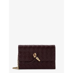 Leather crossbody bag with Intrecciato motif