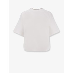 Boxy cotton blend t-shirt