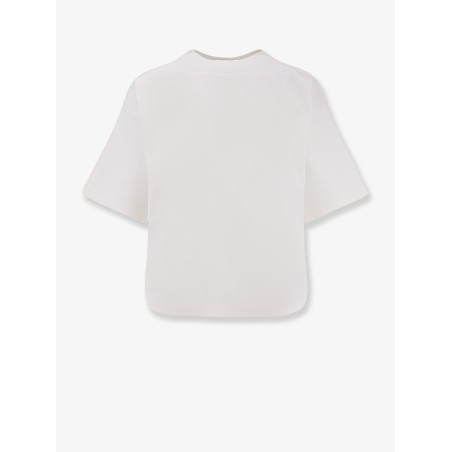 Boxy cotton blend t-shirt