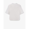 Boxy cotton blend t-shirt