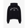 Cotton blend sweatshirt with embroidered logo on the front