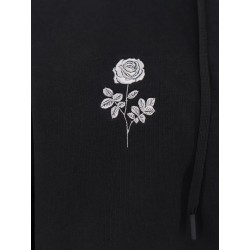 Cotton blend sweatshirt with embroidered logo on the front