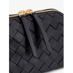 Concert Pouch leather crossbody bag with Intrecciato motif