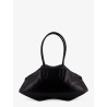 Manta leather shoulder bag with all-over metal details