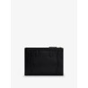 Leather clutch bag