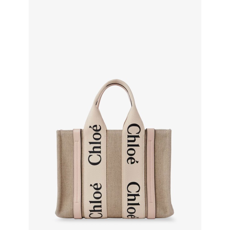 Woody linen handbag