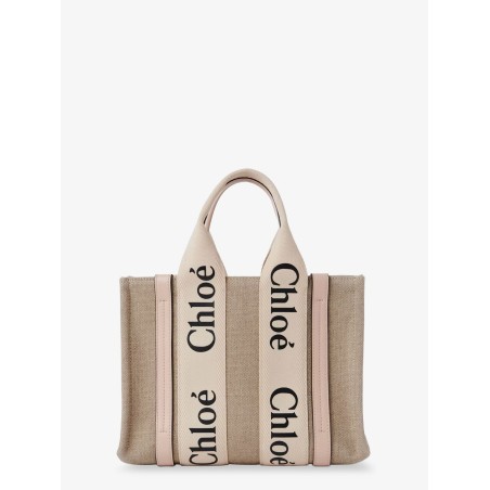 Woody linen handbag