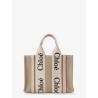 Woody linen handbag