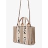 Woody linen handbag