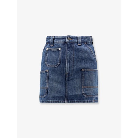 Denim mini skirt