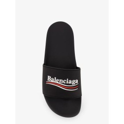 Rubber Pool sandals with logo on the front