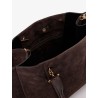 Paula suede shoulder bag