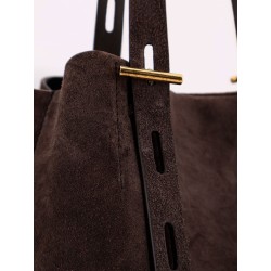 Paula suede shoulder bag