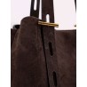 Paula suede shoulder bag