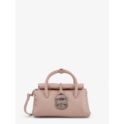 Dotta hammered leather crossbody bag