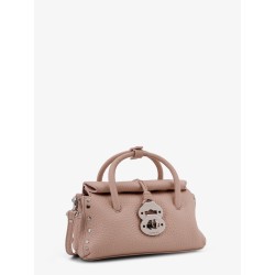 Dotta hammered leather crossbody bag